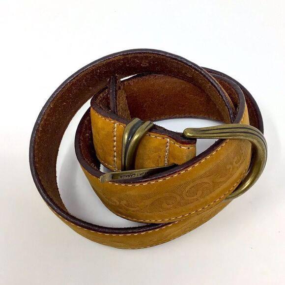 Vintage North Reflections European Leather Belt - Picture 2 of 8